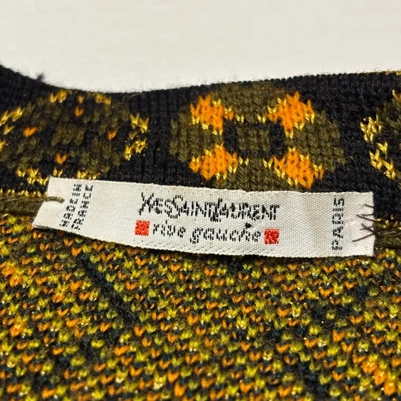 Vintage Yves Saint Laurent Rive Gauche Wool Cardigan/Coat